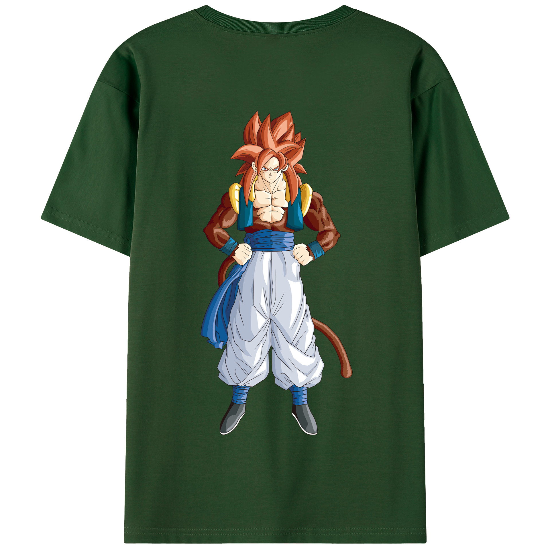 （画像用） ドラゴンボール 孫悟空（そん ごくう）Son Goku カカロット DRAGON BALL Kakarotto 綿100％半袖Tシャツ（背面プリント）